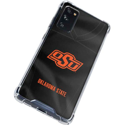 Oklahoma State University Black Jersey Galaxy S20 FE Clear Case